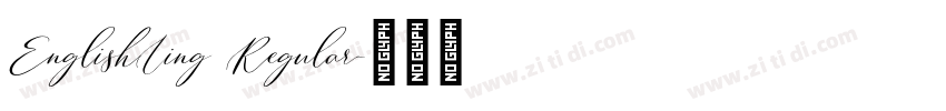 EnglishLing Regular字体转换